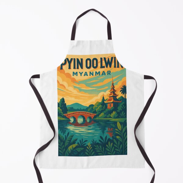 Item preview, Pagoda Reflections and Garden Bridge, Pyin Oo Lwin, Myanmar designed and sold by Aryabek.