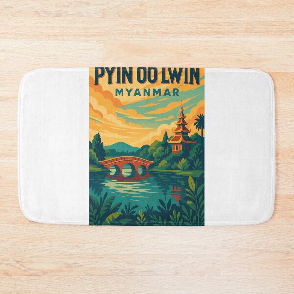 Item preview, Pagoda Reflections and Garden Bridge, Pyin Oo Lwin, Myanmar designed and sold by Aryabek.