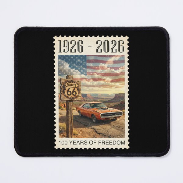 Item preview, Route 66 Centennial Monument Valley Stamp: 100th Anniversary 1926-2026 Muscle Car designed and sold by G350.