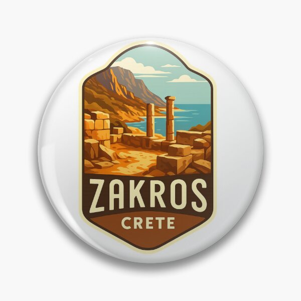 Item preview, Seaside Ruins and Mountain Backdrop, Zakros, Crete, Greece designed and sold by Aryabek.
