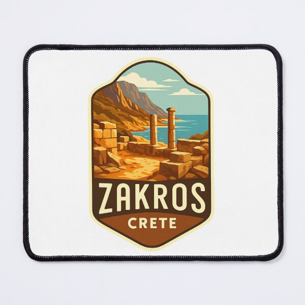Item preview, Seaside Ruins and Mountain Backdrop, Zakros, Crete, Greece designed and sold by Aryabek.