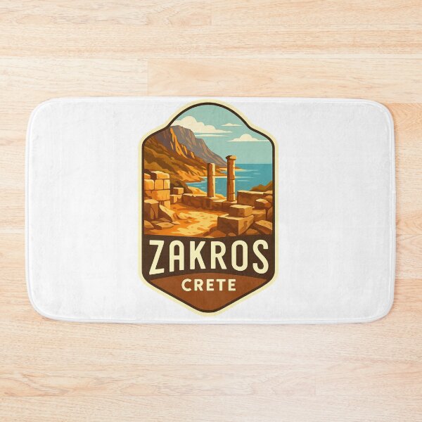 Item preview, Seaside Ruins and Mountain Backdrop, Zakros, Crete, Greece designed and sold by Aryabek.