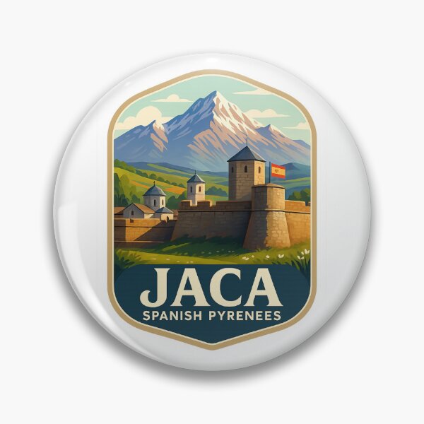 Item preview, Fortress and Alpine Mountains, Jaca, Spanish Pyrenees, Spain designed and sold by Aryabek.