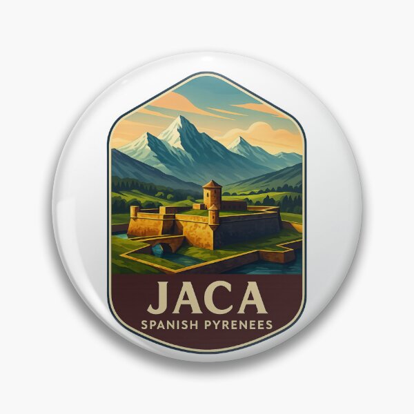 Item preview, Moated Fortress and Snowy Peaks, Jaca, Huesca Province, Spain designed and sold by Aryabek.