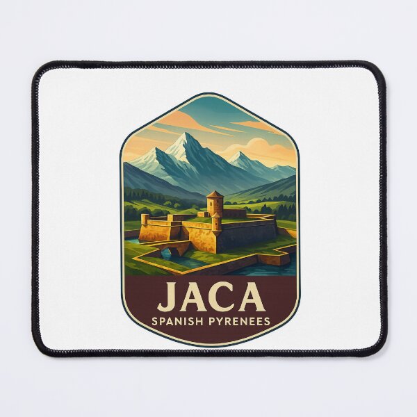 Item preview, Moated Fortress and Snowy Peaks, Jaca, Huesca Province, Spain designed and sold by Aryabek.