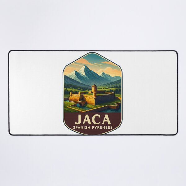 Item preview, Moated Fortress and Snowy Peaks, Jaca, Huesca Province, Spain designed and sold by Aryabek.