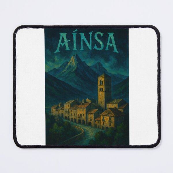 Item preview, Twilight Over Medieval Aínsa and Pyrenean Mountains, Spain designed and sold by Aryabek.