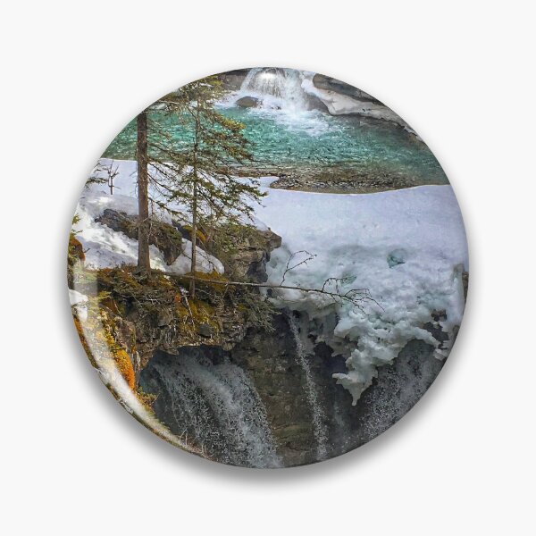 Item preview, Frozen Pools at Johnston Canyon | Banff National Park Nature Print designed and sold by Fourpointstudio.