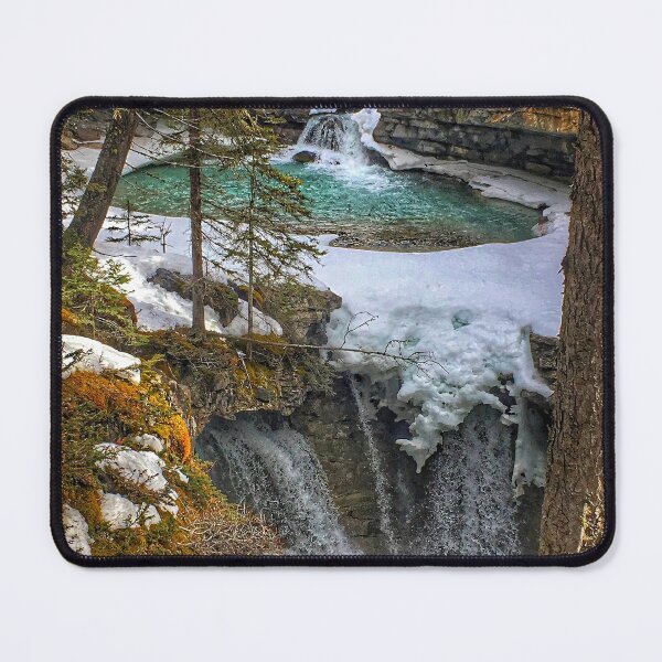 Item preview, Frozen Pools at Johnston Canyon | Banff National Park Nature Print designed and sold by Fourpointstudio.