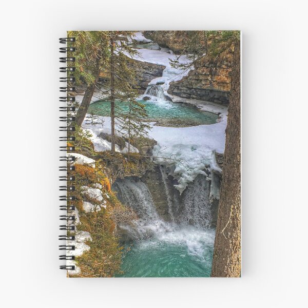 Item preview, Frozen Pools at Johnston Canyon | Banff National Park Nature Print designed and sold by Fourpointstudio.