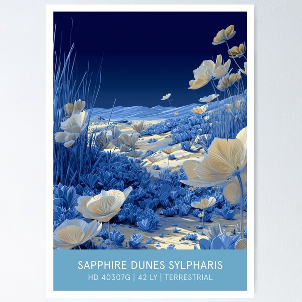Item preview, Sapphire Dunes Sylpharis | HD 40307g designed and sold by BTNYBayCo.