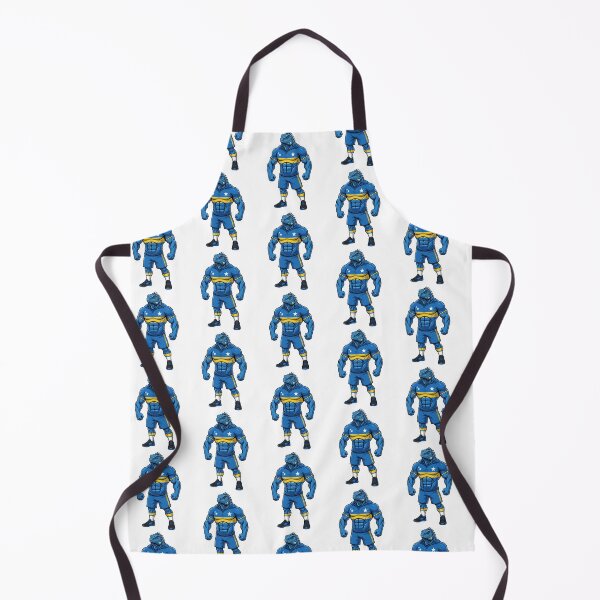 Item preview, Strong Curaçao Blue Iguana Football Mascot 2026 designed and sold by ArtByKatti.