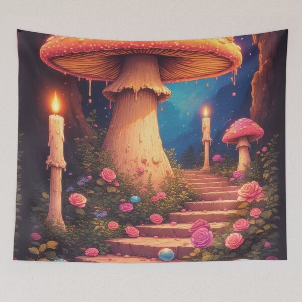 Item preview, Magical path to the Mushroom House designed and sold by Mianku | Für das Leben.