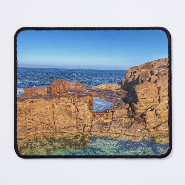 Item preview, Clear Rock Pool on the Australian Coast | Coastal Nature Print designed and sold by Fourpointstudio.