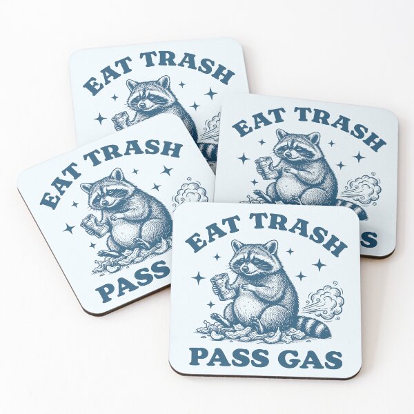 Item preview, East Trash Pass Gas Funny Farting Raccoon designed and sold by Y-Vibes.