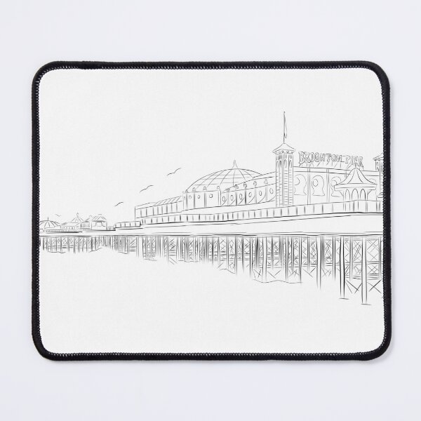 Item preview, Brighton Pier Line Art designed and sold by DGMCreative.