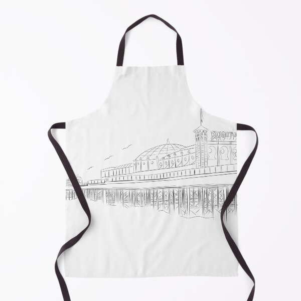 Item preview, Brighton Pier Line Art designed and sold by DGMCreative.