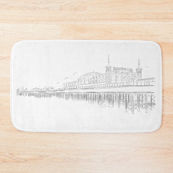 Item preview, Brighton Pier Line Art designed and sold by DGMCreative.