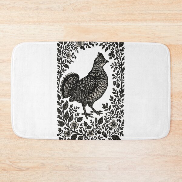 Item preview, Ruffed Grouse Woodland Bird Illustration Cottagecore designed and sold by Sturdust.