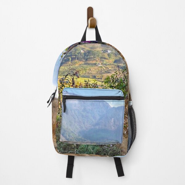 Item preview, Trekking Through Sapa Valley | Mountain Life & Rice Terraces Print designed and sold by Fourpointstudio.