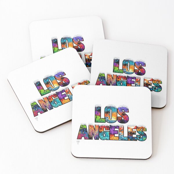 Item preview, Los Angeles Sticker – Graffiti Winter City Word Art Gift designed and sold by Imaginarium of Chaos falcon88 .
