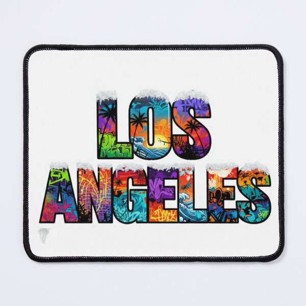Item preview, Los Angeles Sticker – Graffiti Winter City Word Art Gift designed and sold by Imaginarium of Chaos falcon88 .