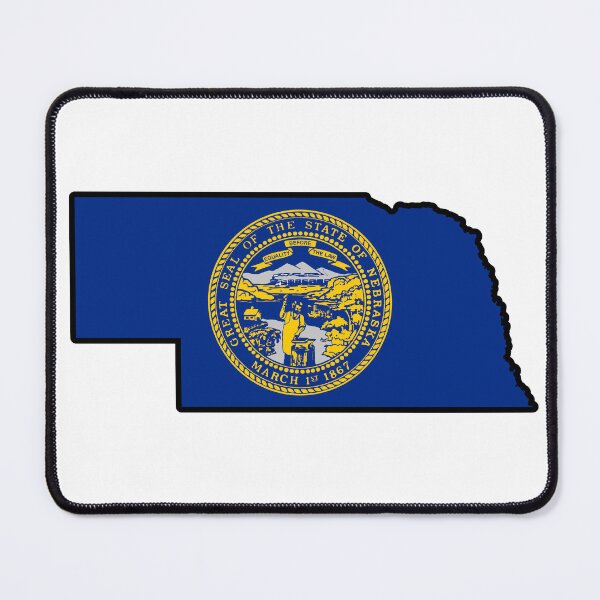 Item preview, State Flag Map of NEBRASKA designed and sold by HFYD.