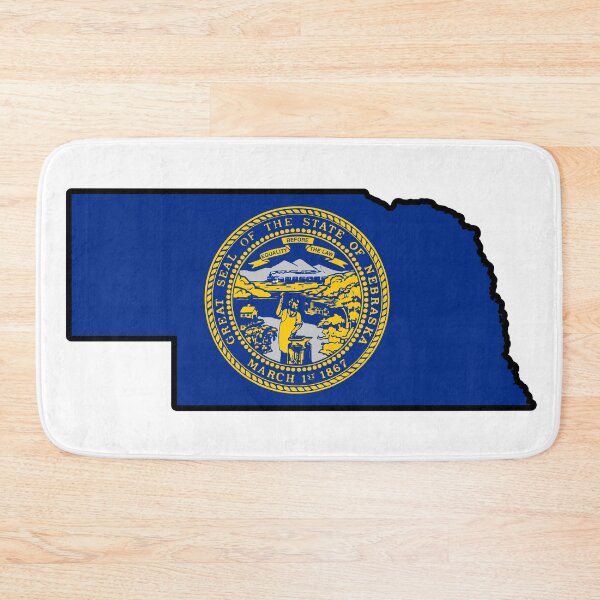 Item preview, State Flag Map of NEBRASKA designed and sold by HFYD.