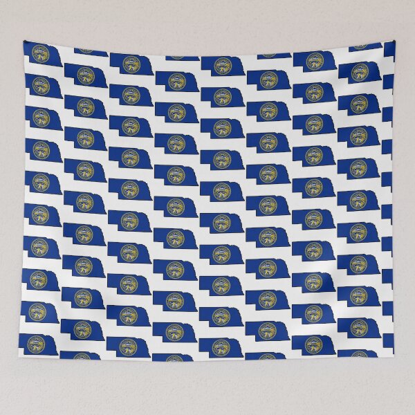 Item preview, State Flag Map of NEBRASKA designed and sold by HFYD.