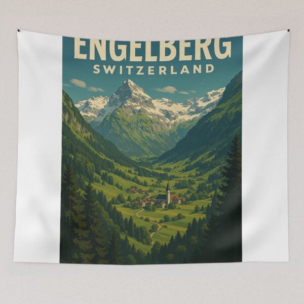 Item preview, Engelberg and Uri Alps Panorama, Obwalden, Switzerland designed and sold by StampMyPassport.