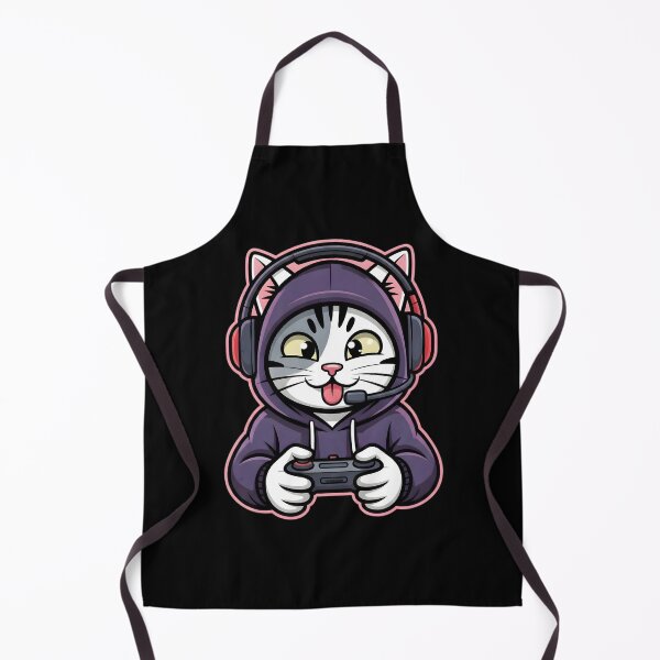 Item preview, Cute Gamer Cat Playing Video Games designed and sold by SoulenCify.