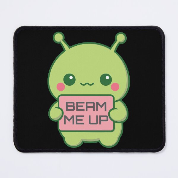 Item preview, Beam Me Up || Cute Kawaii Alien UFO designed and sold by LadyInEverGreen.