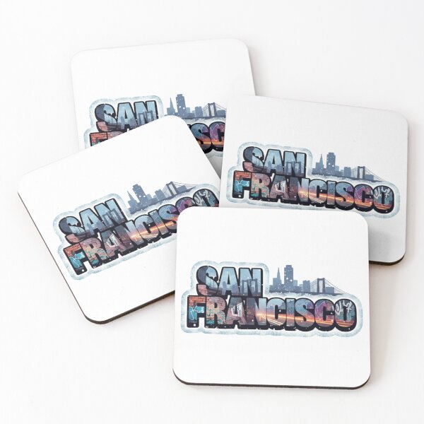 Item preview, San Francisco Sticker – Graffiti Winter City Word Art Gift designed and sold by Imaginarium of Chaos falcon88 .