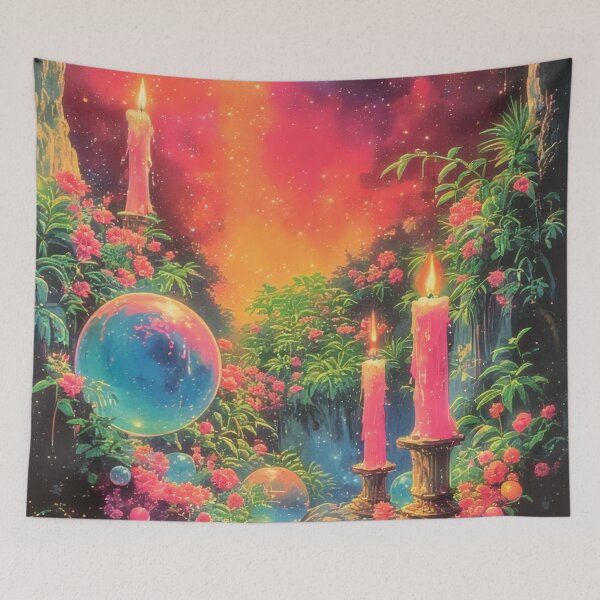 Item preview, Magical garden with candles and spheres designed and sold by Mianku | Für das Leben.