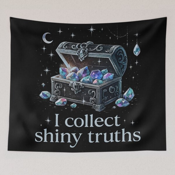 Item preview, Crystal Treasure Chest Shirt – I Collect Shiny Truths designed and sold by Mouraludia.