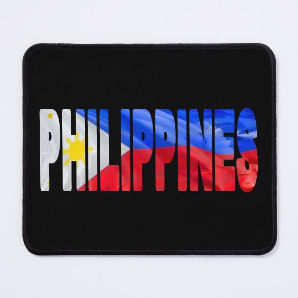 Item preview, PHILIPPINES - Flag Flying in Wind cut to Letters Souvenir Sticker Shirt designed and sold by Adam Gormley.