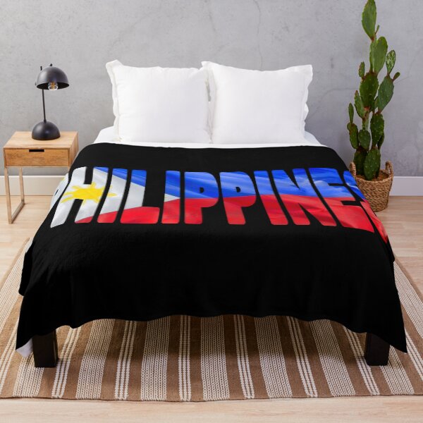 Item preview, PHILIPPINES - Flag Flying in Wind cut to Letters Souvenir Sticker Shirt designed and sold by Adam Gormley.