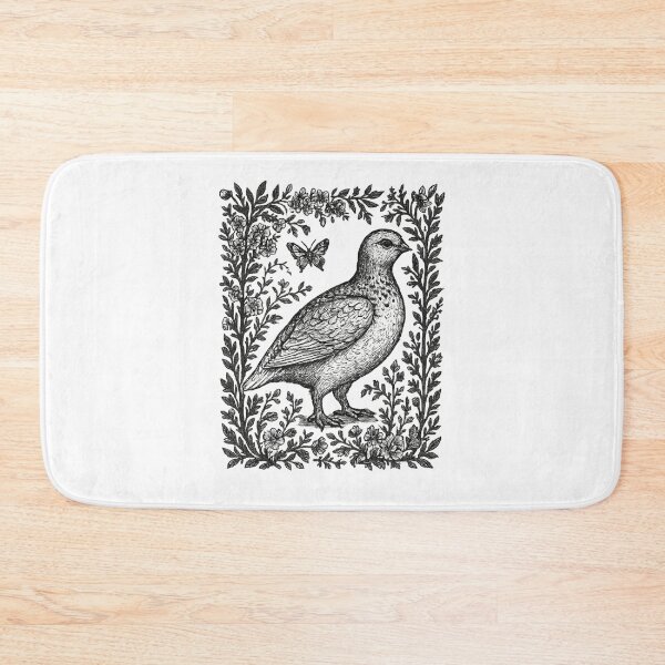 Item preview, Vintage Ptarmigan Bird Cottagecore Floral designed and sold by Sturdust.
