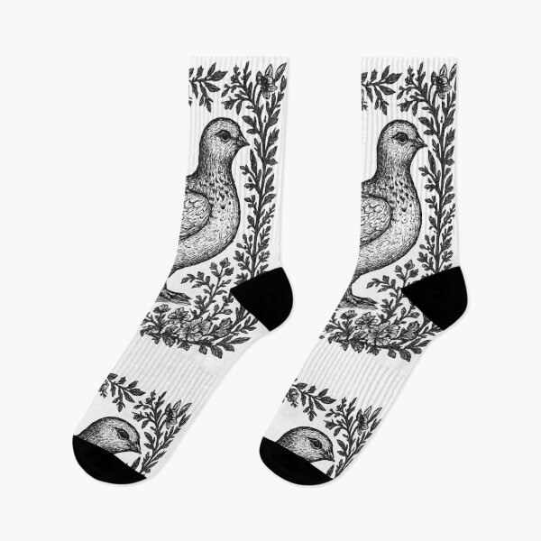 Item preview, Vintage Ptarmigan Bird Cottagecore Floral designed and sold by Sturdust.