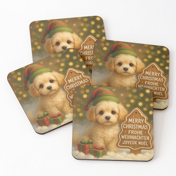 Item preview, Cute Cavapoo Christmas Holiday Card designed and sold by GivingJoy.