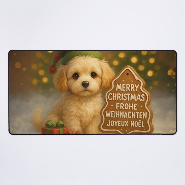 Item preview, Cute Cavapoo Christmas Holiday Card designed and sold by GivingJoy.