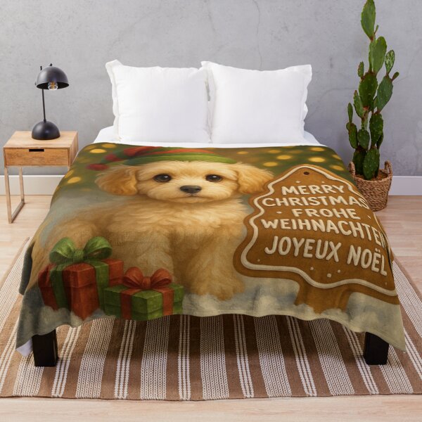 Item preview, Cute Cavapoo Christmas Holiday Card designed and sold by GivingJoy.