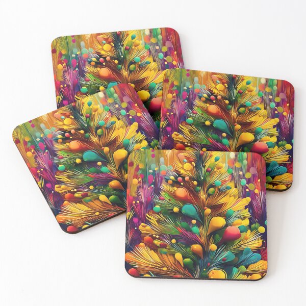 Item preview, Abstract Colorful Christmas Tree - Vibrant Modern Art designed and sold by Lamarcy.