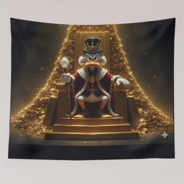 Item preview, Scrooge McDuck Gold Throne Wealth King Aura designed and sold by GEK-NERD.