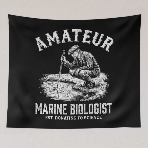 Item preview, Amateur Marine Biologist Funny Golf Dad Joke designed and sold by Mason-Pride.