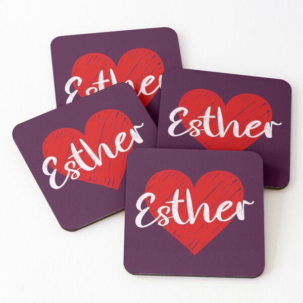 Item preview, Esther Name Red Heart  designed and sold by Jeallan Designs.