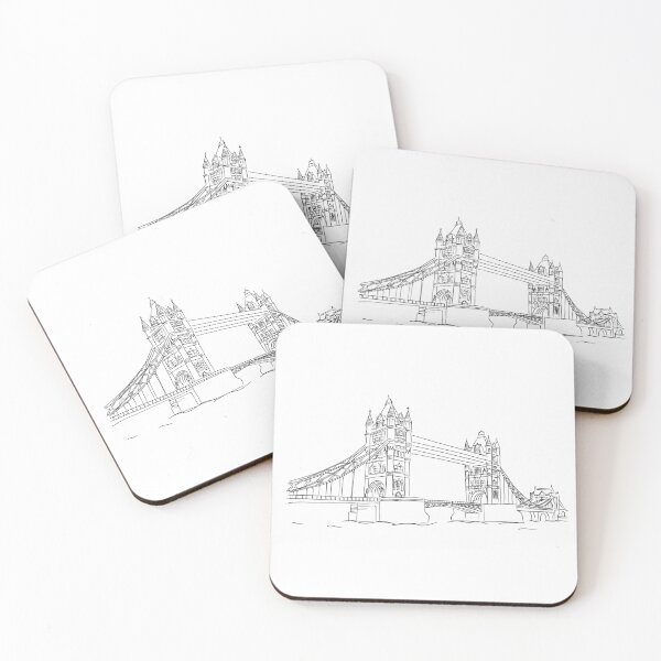 Item preview, Tower Bridge Line Sketch designed and sold by DGMCreative.