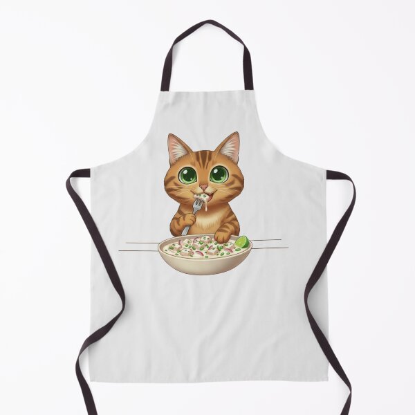 Item preview, Kawaii Foodie Cat Eating Kokoda - Bengal cat – Fiji designed and sold by digitalbitcraft.