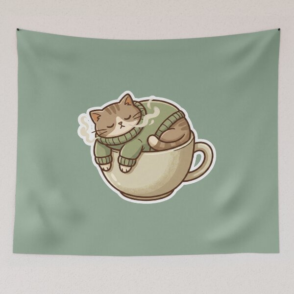 Item preview, Cozy Burnout Cat designed and sold by Tamer ⭐⭐⭐⭐⭐.