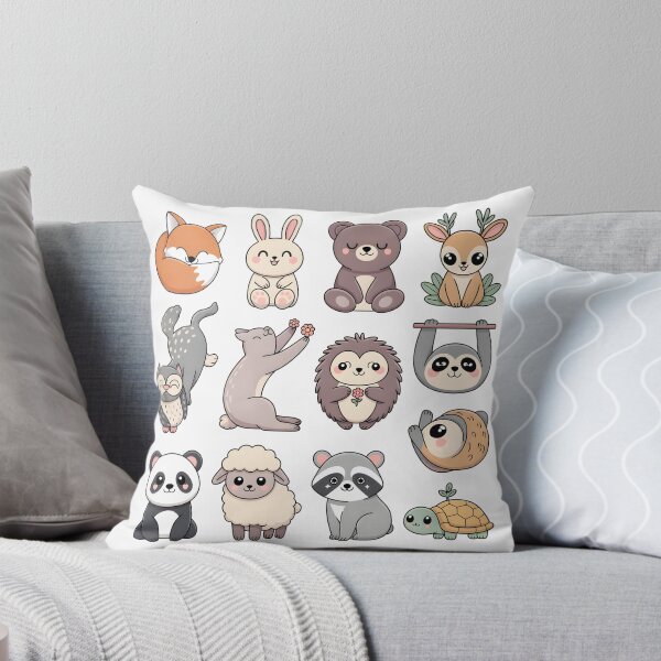 Item preview, Pack Sticker Cute Animal Collection – Whimsical Forest Creatures Sticker Sheet designed and sold by SoftyDesigns.